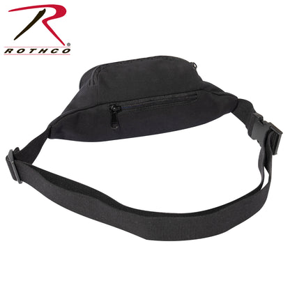 Rothco Canvas Crossbody Fanny Pack - Black, Part Number 54321