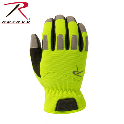 Rothco Rapid Fit Duty Gloves Safety Green Size XS - Touchscreen Compatible Tactical Gloves