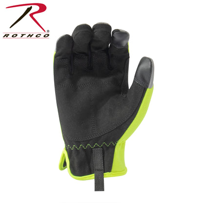 Rothco Rapid Fit Duty Gloves Safety Green Size XS - Touchscreen Compatible Tactical Gloves