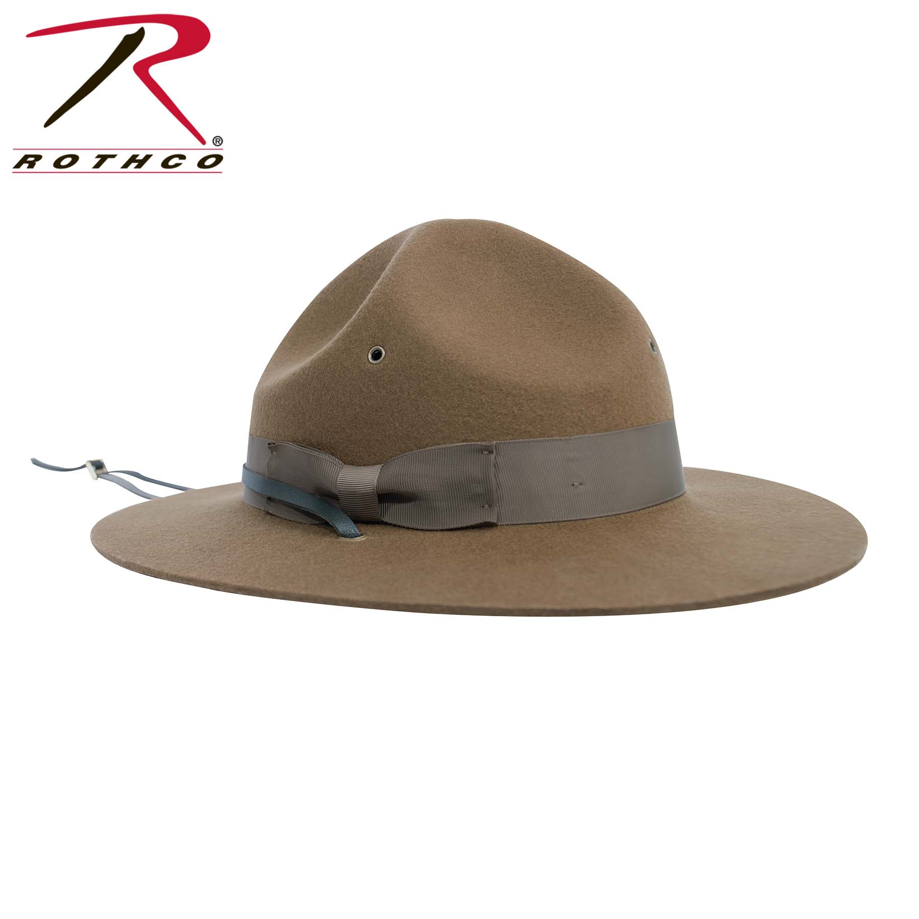 Rothco Campaign Hat 4-Dent Style with Adjustable Chinstrap and Air Vents - Size 7 3/8