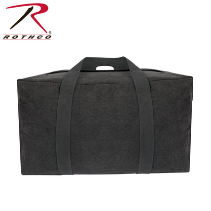 Rothco Canvas Parachute Cargo Bag Charcoal Grey - 75L Heavyweight Military-Style Duffel for Travel and Outdoor Use