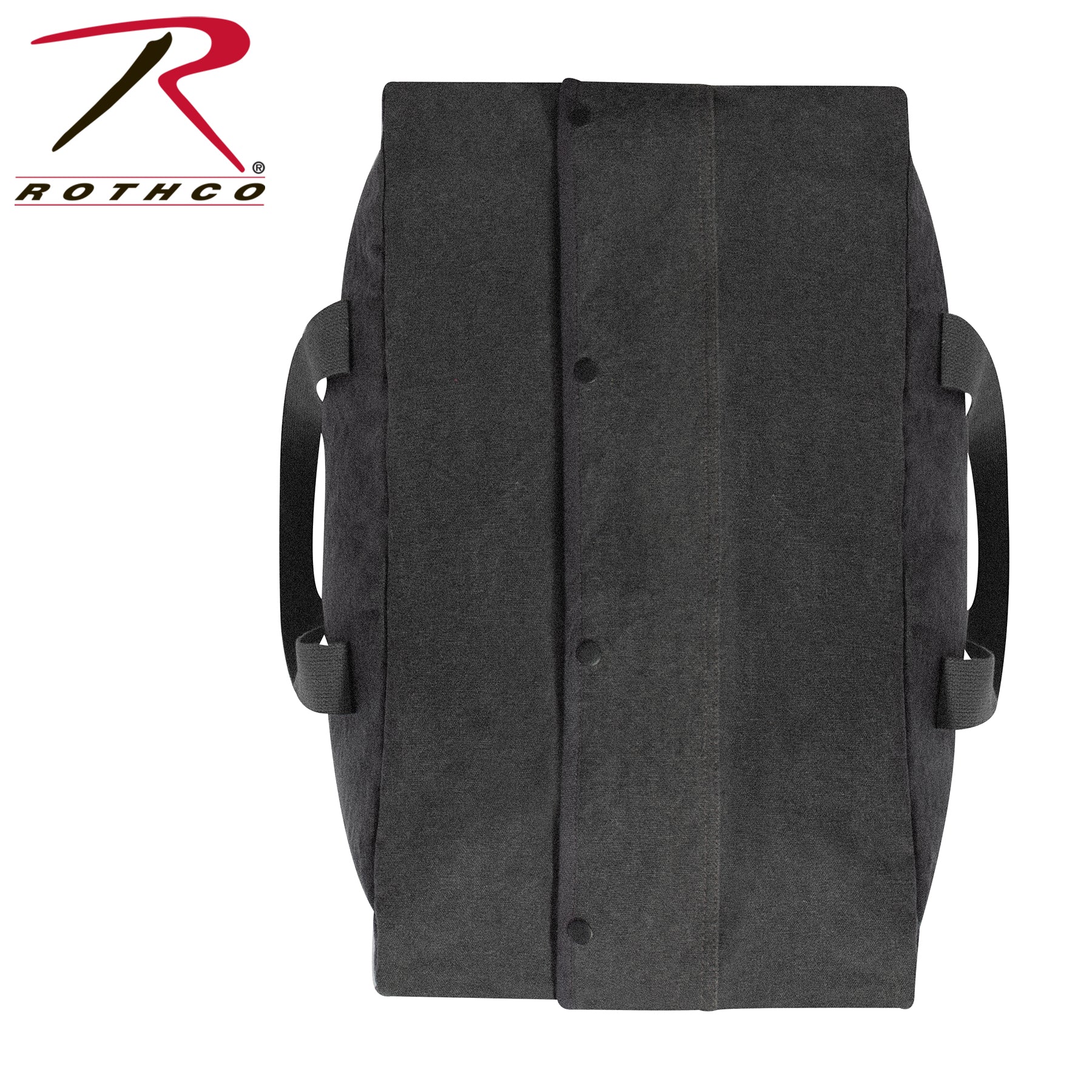 Rothco Canvas Parachute Cargo Bag Charcoal Grey - 75L Heavyweight Military-Style Duffel for Travel and Outdoor Use