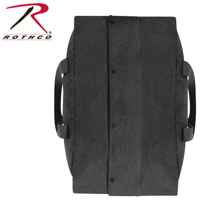 Rothco Canvas Parachute Cargo Bag Charcoal Grey - 75L Heavyweight Military-Style Duffel for Travel and Outdoor Use