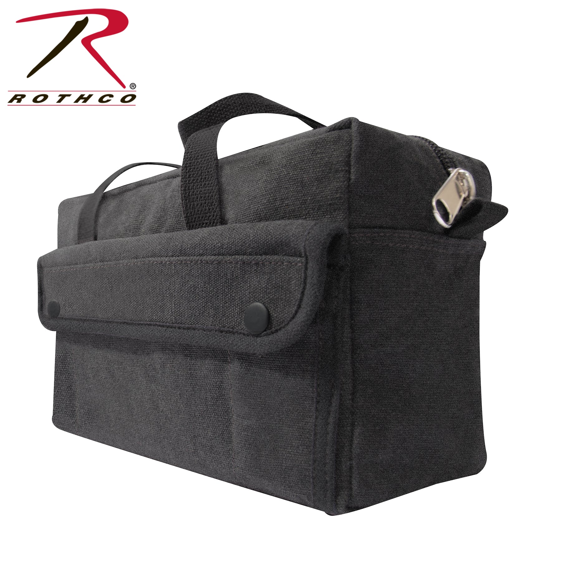Rothco G.I. Style Mechanic's Tool Bag Charcoal Grey – Heavy-Duty Canvas Tool Tote with Multiple Pockets