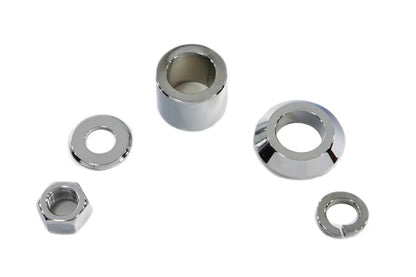 Colony Front Axle Spacer Kit Smooth Style Chrome for Harley Davidson FLSTC by Colony