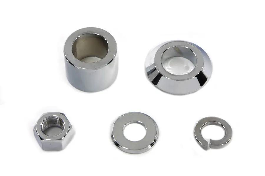 Colony Front Axle Spacer Kit Smooth Style Chrome for Harley Davidson FLSTC by Colony