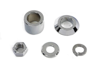 Colony Front Axle Spacer Kit Smooth Style Chrome for Harley Davidson FLSTC by Colony