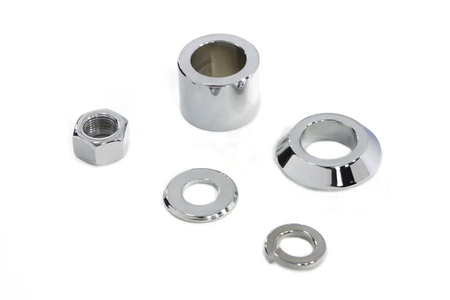 Colony Front Axle Spacer Kit Smooth Style Chrome for Harley Davidson FLSTC by Colony