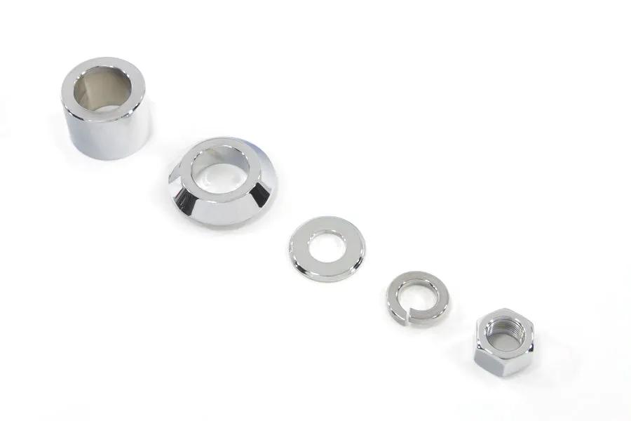 Colony Front Axle Spacer Kit Smooth Style Chrome for Harley Davidson FLSTC by Colony