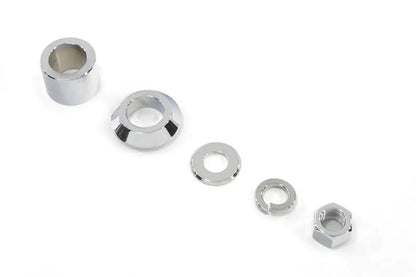 Colony Front Axle Spacer Kit Smooth Style Chrome for Harley Davidson FLSTC by Colony