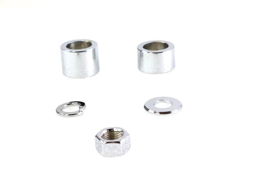 Colony Front Axle Spacer Kit Smooth Style Chrome for Harley Davidson FXST by Colony
