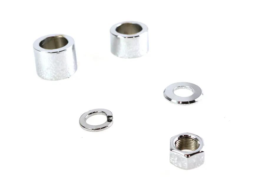 Colony Front Axle Spacer Kit Smooth Style Chrome for Harley Davidson FXST by Colony