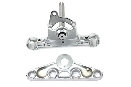 V-Twin Chrome Triple Tree Set for Harley Davidson FX Models (1980-1986) by V-Twin
