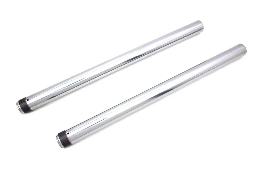 V-Twin Hard Chrome Fork Tube Set for Harley Davidson FLT Models - Stock Length 24.25 Inches by V-Twin