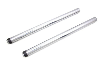 V-Twin Hard Chrome Fork Tube Set for Harley Davidson FLT Models - Stock Length 24.25 Inches by V-Twin