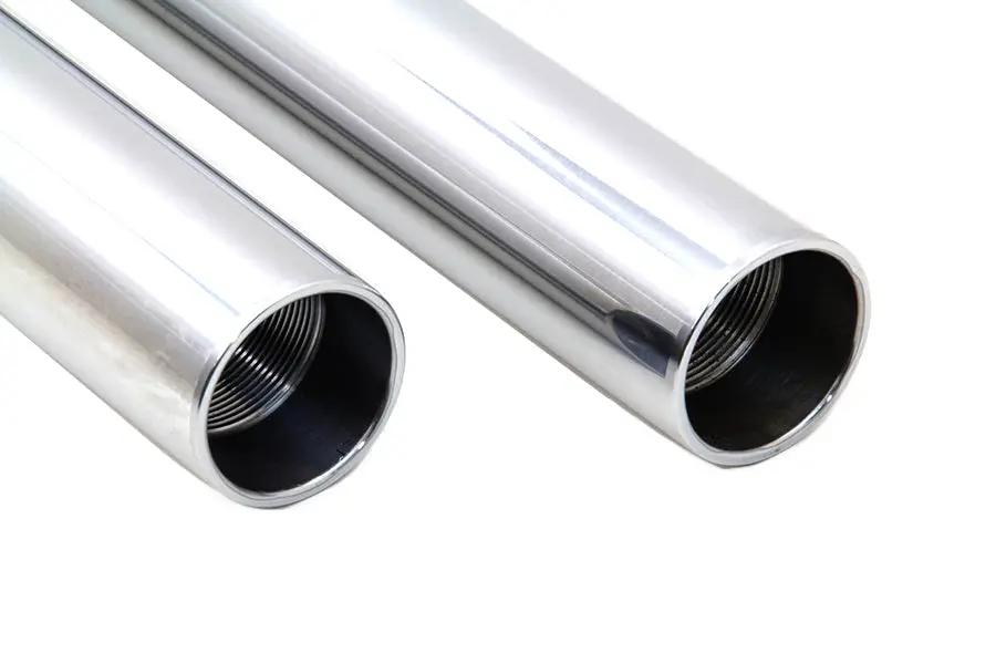 V-Twin Hard Chrome Fork Tube Set for Harley Davidson FLT Models - Stock Length 24.25 Inches by V-Twin