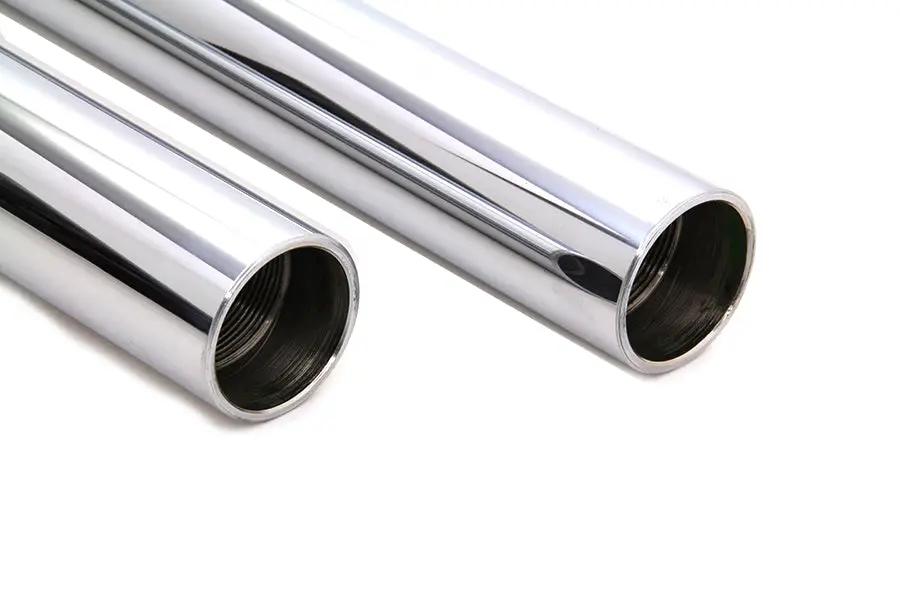 V-Twin Chrome Fork Tube Set – 2 Inch Over Stock for Harley Davidson FLT (1997-2006) by V-Twin
