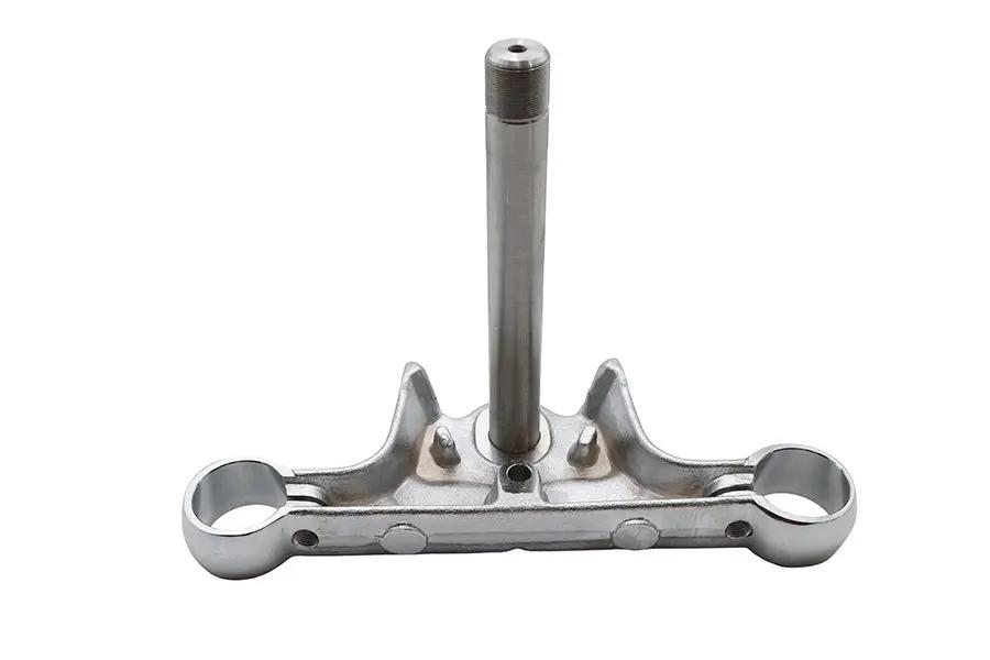 V-Twin Chrome Lower Triple Tree without Lock Tab for Harley Davidson FXST by V-Twin