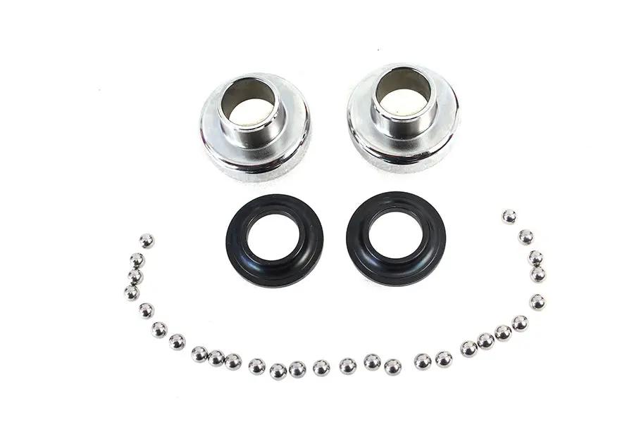 V-Twin Chrome Complete Neck Cup Kit for Harley Davidson WL Models by V-Twin