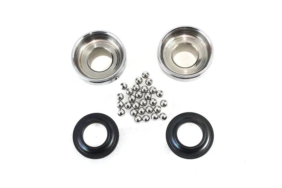 V-Twin Chrome Complete Neck Cup Kit for Harley Davidson WL Models by V-Twin