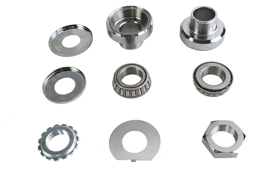 V-Twin Chrome Fork Neck Cup Kit for Harley Davidson FLH 1949-1958 by V-Twin