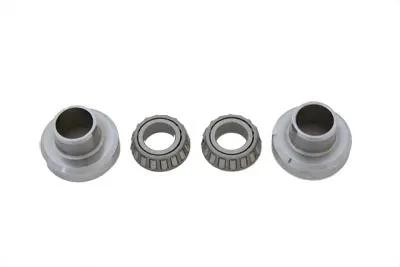 V-Twin Chrome Fork Neck Cup Set for Harley Davidson FL - 1 Inch Bearings, Pair by V-Twin