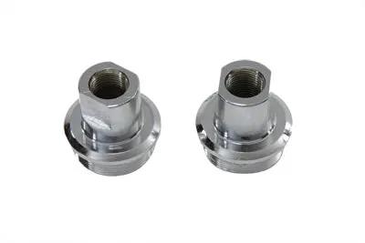 V-Twin Chrome Inner Fork Tube Plug Set for Harley Davidson FL (1949-1958) by V-Twin