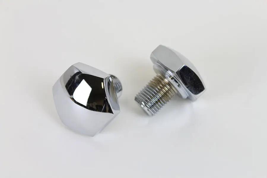 V-Twin Chrome Fork Tube Cap Non-Vented for Harley Davidson FL and FXST Models by V-Twin