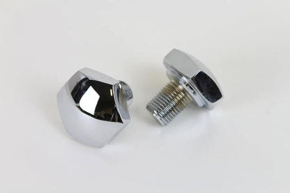 V-Twin Chrome Fork Tube Cap Non-Vented for Harley Davidson FL and FXST Models by V-Twin