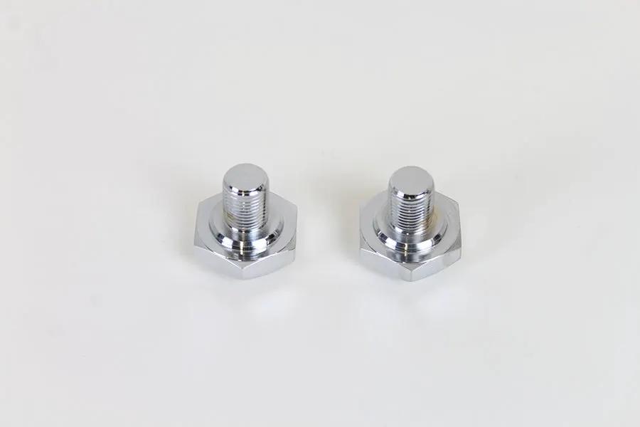 V-Twin Chrome Fork Tube Cap Non-Vented for Harley Davidson FL and FXST Models by V-Twin