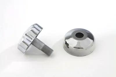 V-Twin Chrome Fork Damper Knob with Cover for Harley Davidson FL Models (Part #19556P) by V-Twin