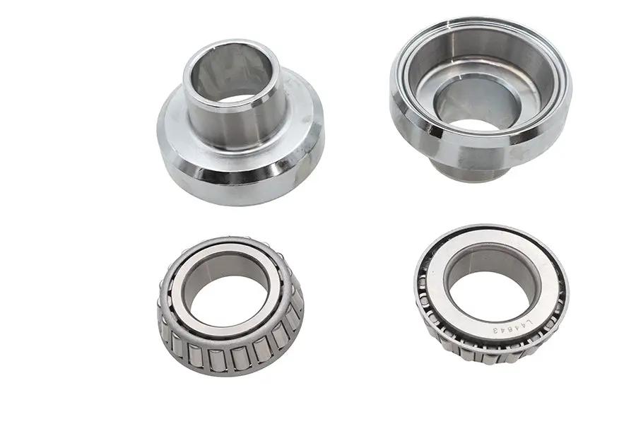 V-Twin Fork Neck Cup and Bearing Kit Chrome for Harley Davidson FLH 1949-1958 by V-Twin