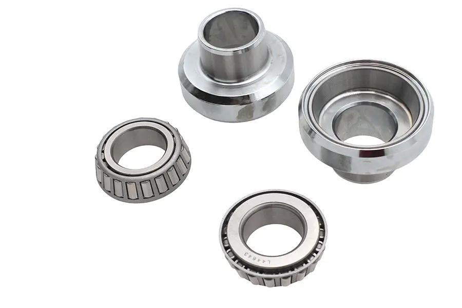 V-Twin Fork Neck Cup and Bearing Kit Chrome for Harley Davidson FLH 1949-1958 by V-Twin