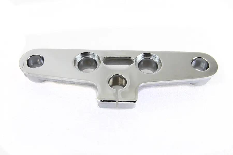 V-Twin Chrome Upper Triple Tree for Harley Davidson FLST Models by V-Twin