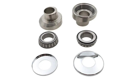 V-Twin Stainless Steel Raked Fork Neck Cup Kit for Harley Davidson FLH Models by V-Twin
