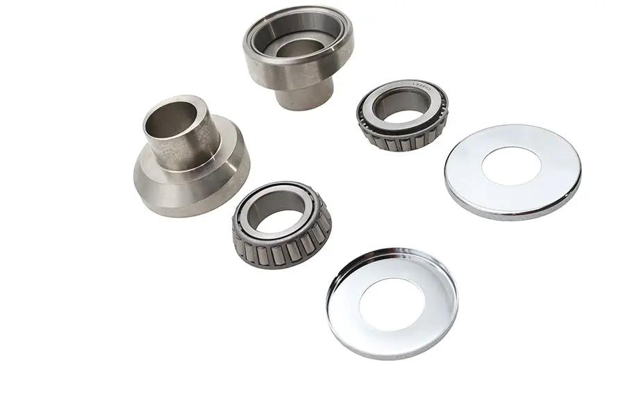 V-Twin Stainless Steel Raked Fork Neck Cup Kit for Harley Davidson FLH Models by V-Twin