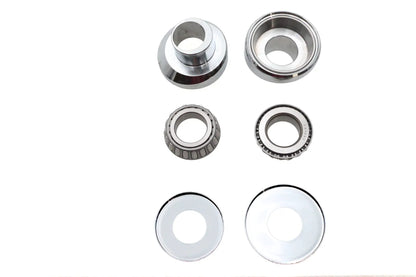V-Twin 3 Raked Fork Neck Cup Kit Chrome for Harley Davidson FLH 1949-1958 by V-Twin
