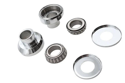 V-Twin 3 Raked Fork Neck Cup Kit Chrome for Harley Davidson FLH 1949-1958 by V-Twin