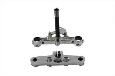 V-Twin Chrome Triple Tree Set for Harley Davidson FLST (1986-1995) by V-Twin
