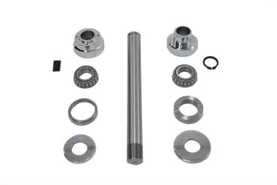 V-Twin 3 Raked Fork Neck Cup Kit Chrome for Harley Davidson FXST (1988-1997) by V-Twin
