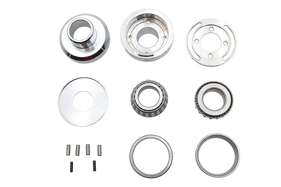 V-Twin Chrome Fork Stop Neck Cup Kit for Harley Davidson FLH Models by V-Twin