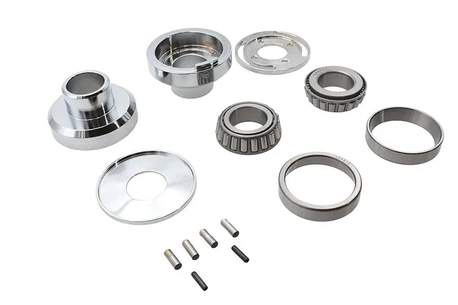 V-Twin Chrome Fork Stop Neck Cup Kit for Harley Davidson FLH Models by V-Twin