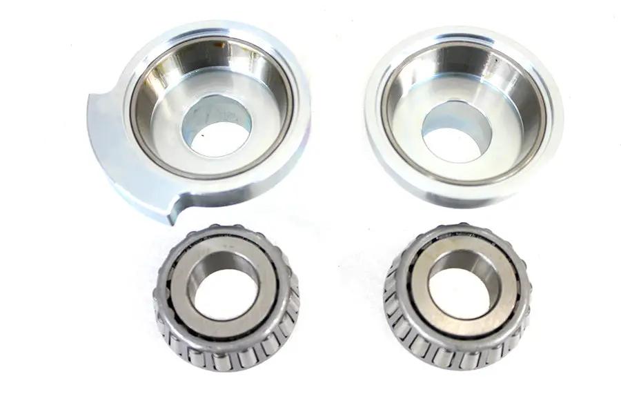 V-Twin Big Twin Mega Neck Cup Kit - 1 Inch Inner Diameter Bearing Set for Harley Davidson with Large Outer Race by V-Twin