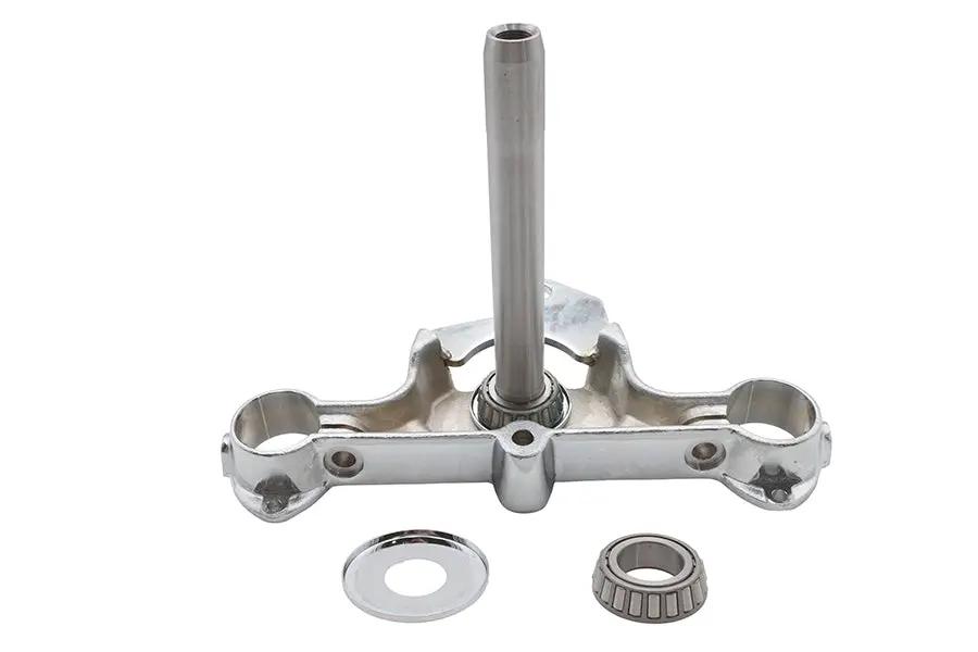 Motorshop Chrome Lower Triple Tree with Bearing for Harley Davidson FLST (1986-1995) by Motorshop