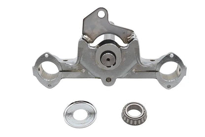 Motorshop Chrome Lower Triple Tree with Bearing for Harley Davidson FLST (1986-1995) by Motorshop