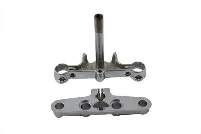 V-Twin Chrome Triple Tree Set for Harley Davidson FLST (1986-1995) by V-Twin