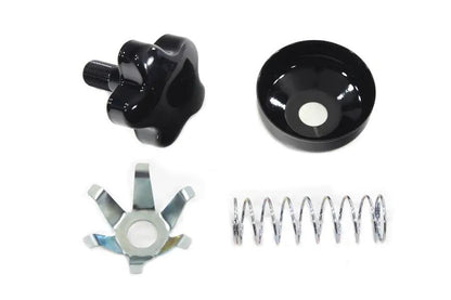 V-Twin FL Fork Steering Damper Knob Kit Black – Fits 1949-1958 Harley Davidson FL Models by V-Twin