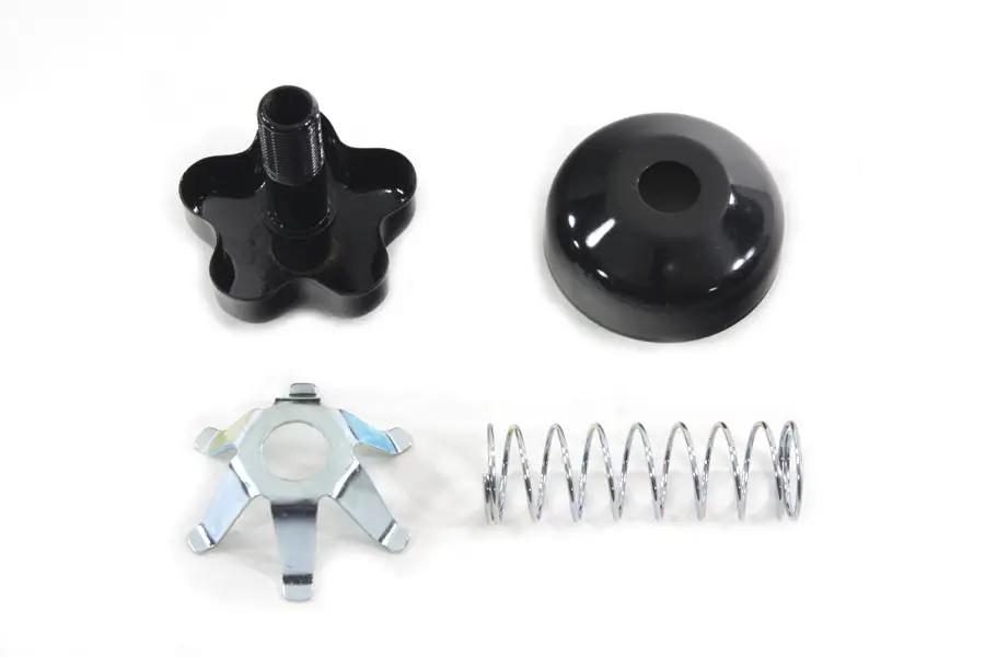 V-Twin FL Fork Steering Damper Knob Kit Black – Fits 1949-1958 Harley Davidson FL Models by V-Twin