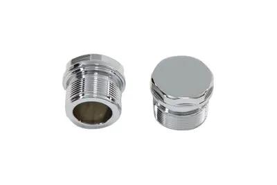 V-Twin Chrome Top Fork Tube Plugs Pair for Harley Davidson XL Models by V-Twin