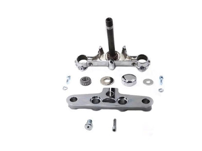 Motorshop Replica Forged Steel Triple Tree Set Chrome Part 24-0350 for Harley Davidson FLST (2000-2009) by Motorshop